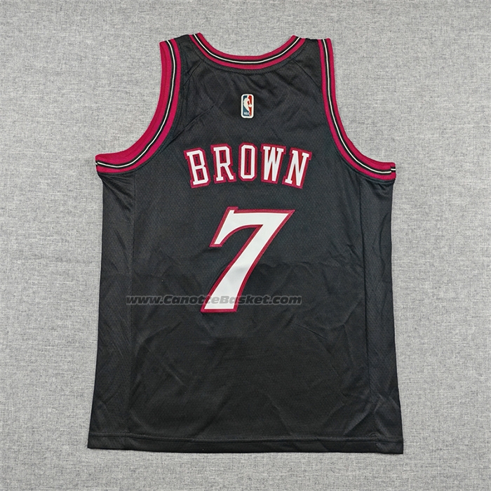 Maglia Bambino Philadelphia 76ers Jaylen Brown No 7 Classic 2025-26 Nero